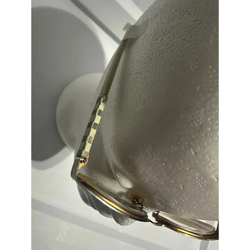 Kate Spade New York Women's Gold‎ Tone Eyeglasses with Signature Stripe Temples